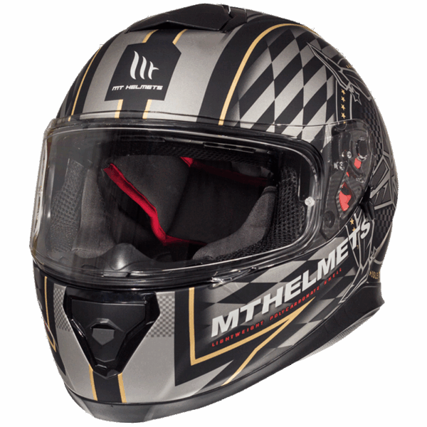 CASCO INTEGRALE THUNDER 3 SV ISLE OF MAN MATT BLACK GOLD